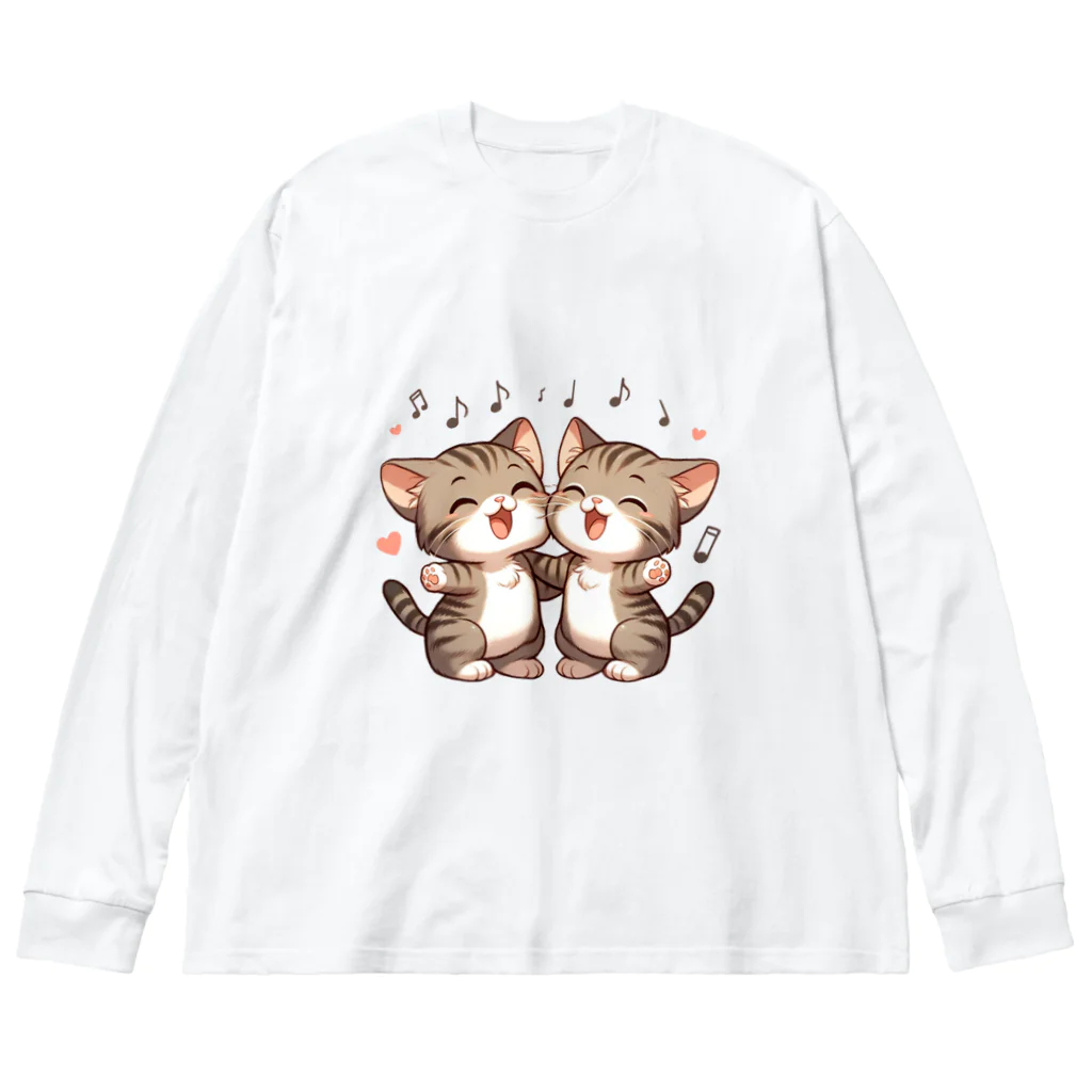 チェリモヤのねこコーラス 10 Big Long Sleeve T-Shirt