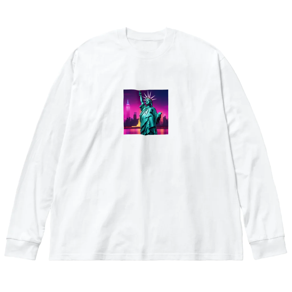 Saori_malaysiaの自由の女神 Big Long Sleeve T-Shirt