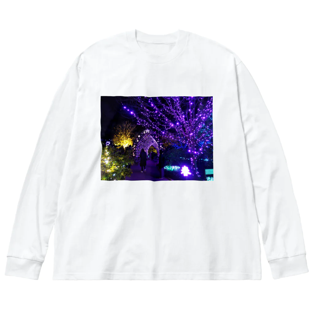 morinoyouseiのキラキラ輝くイルミネーションの世界 Big Long Sleeve T-Shirt