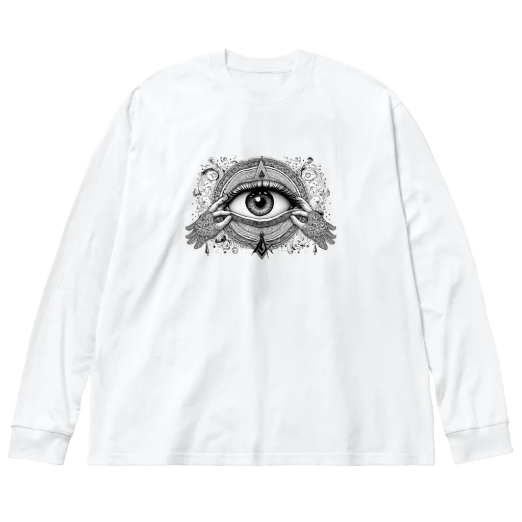 yuu_1204のSacred Geometry Eye ビッグシルエットロングスリーブTシャツ