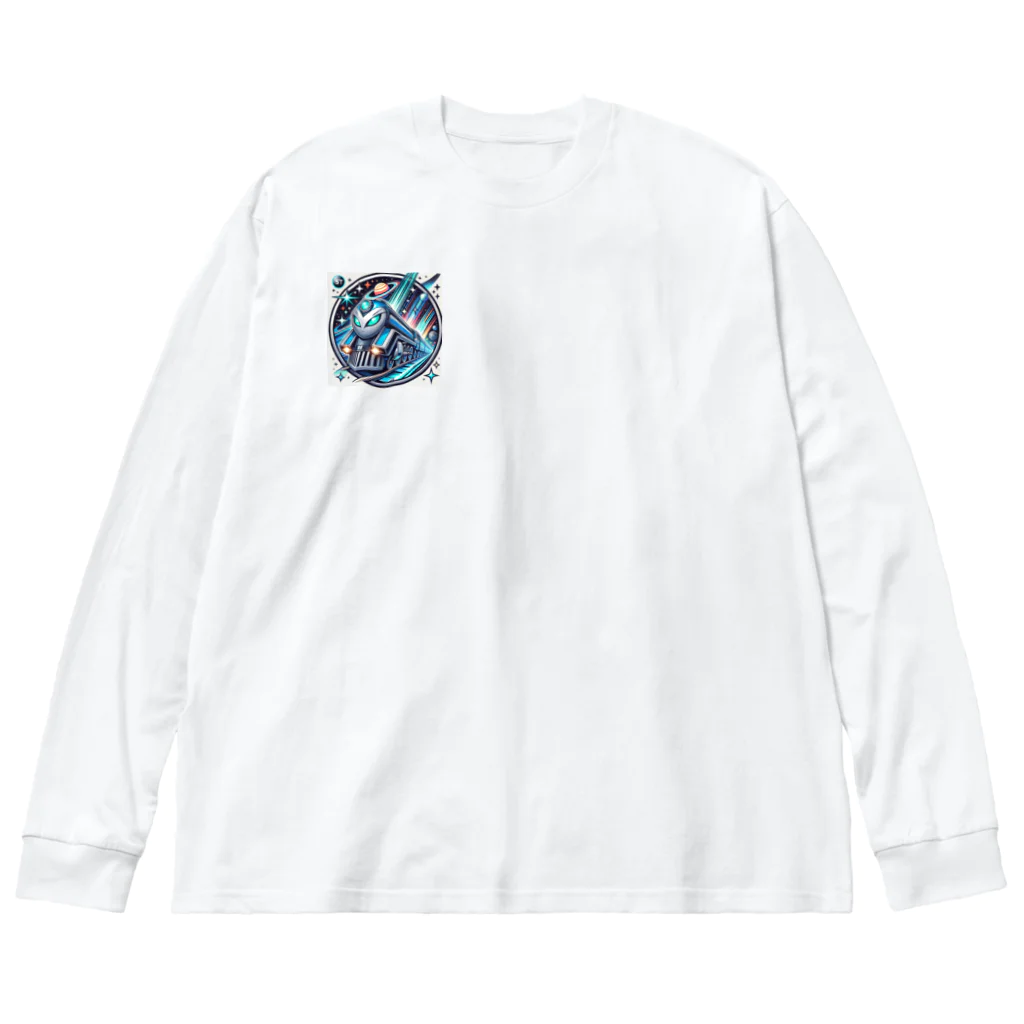 鉄道サークルNGO　レールの響きオリジナルズのSuper Express 峠SLVer Big Long Sleeve T-Shirt