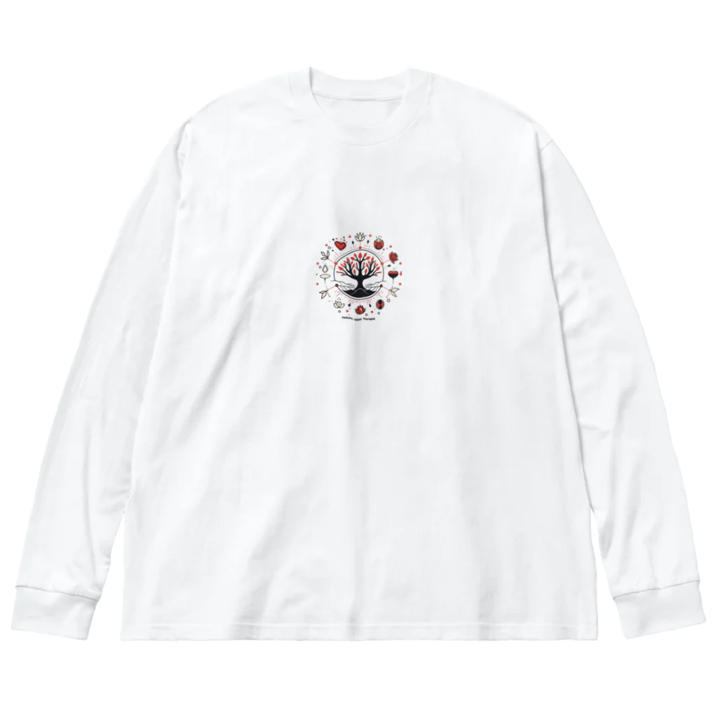 Shin〜HTのお店のセラピスト生命ロゴくりぬき Big Long Sleeve T-Shirt