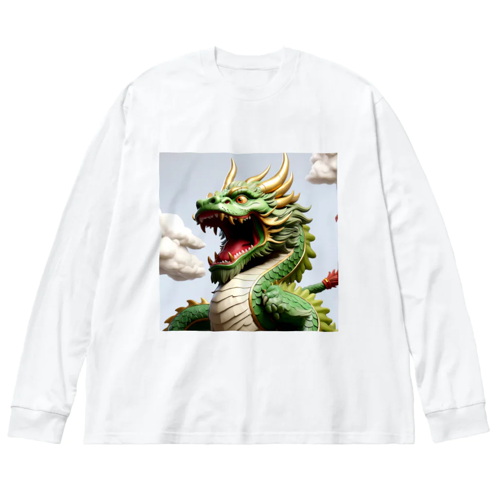 ハッピーハッピープラザ！の緑龍 ビッグシルエットロングスリーブTシャツ