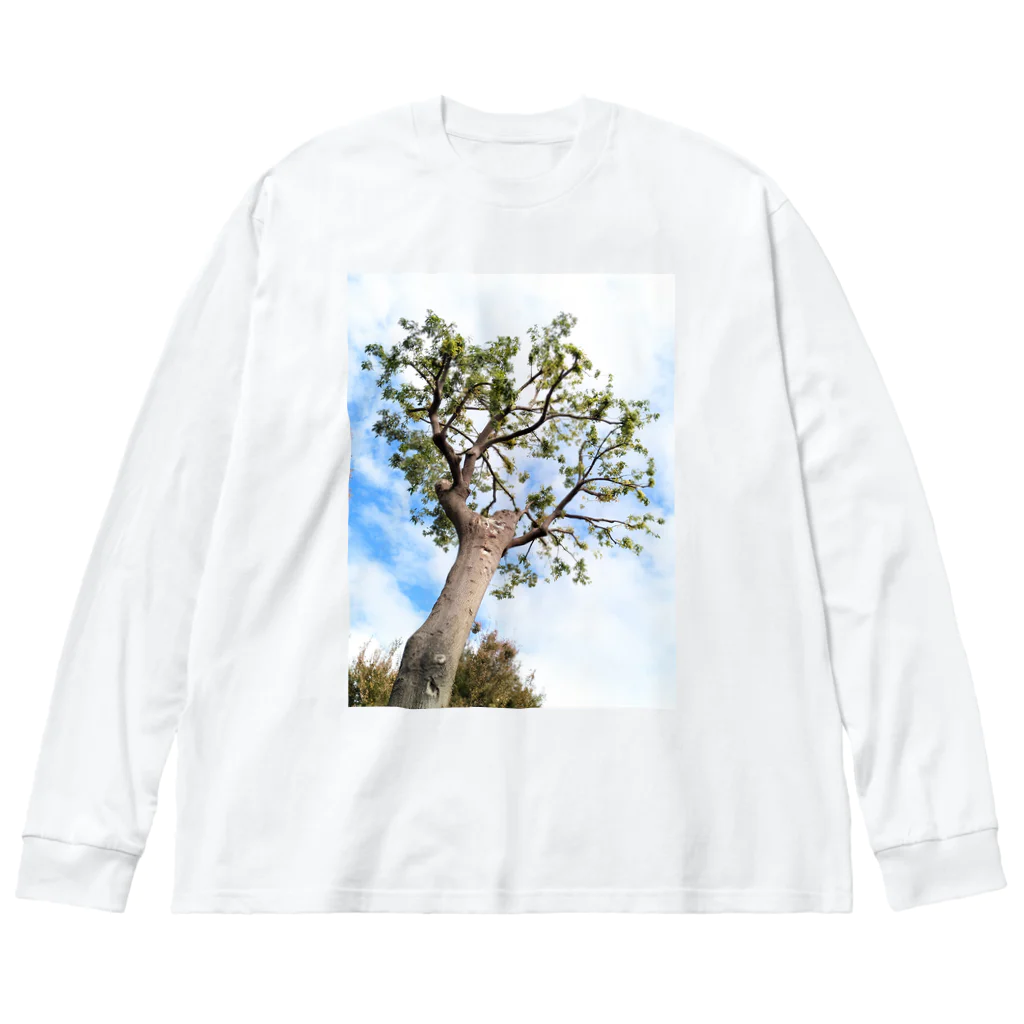 華吉草力の木2 루즈핏 롱 슬리브 티셔츠