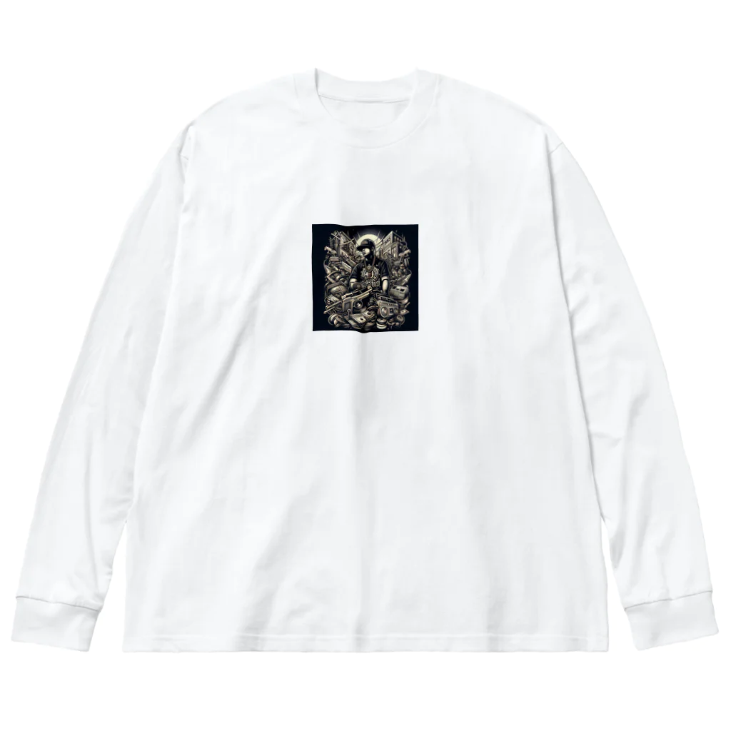 部屋着結社のHIPHOPカルチャー Big Long Sleeve T-Shirt