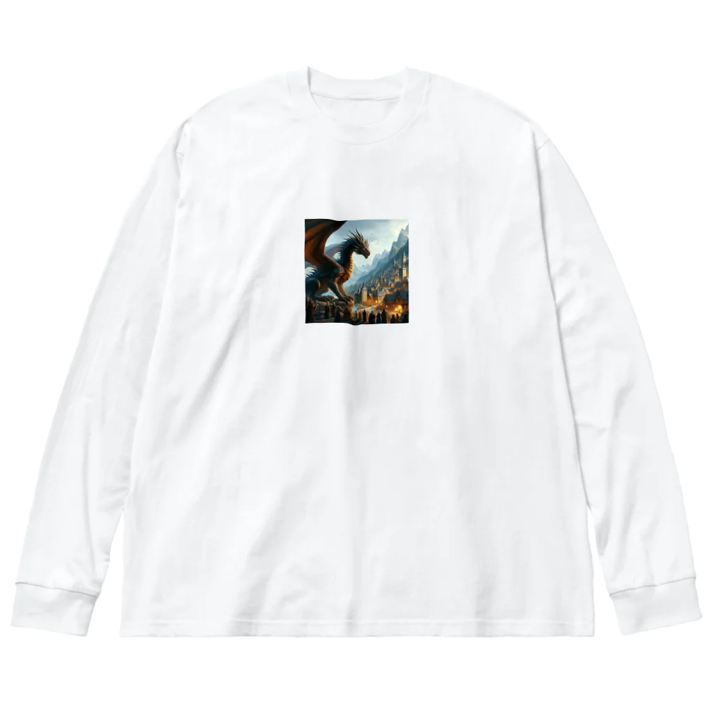 shoma7007の一面龍 Big Long Sleeve T-Shirt