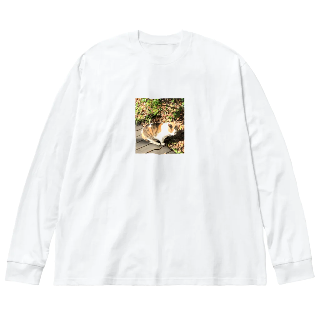 華吉草力の猫2 ビッグシルエットロングスリーブTシャツ