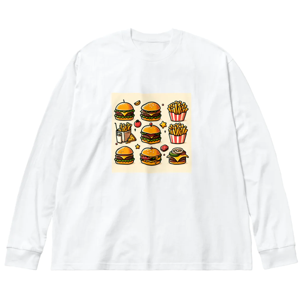 南国のハンバーガー Big Long Sleeve T-Shirt