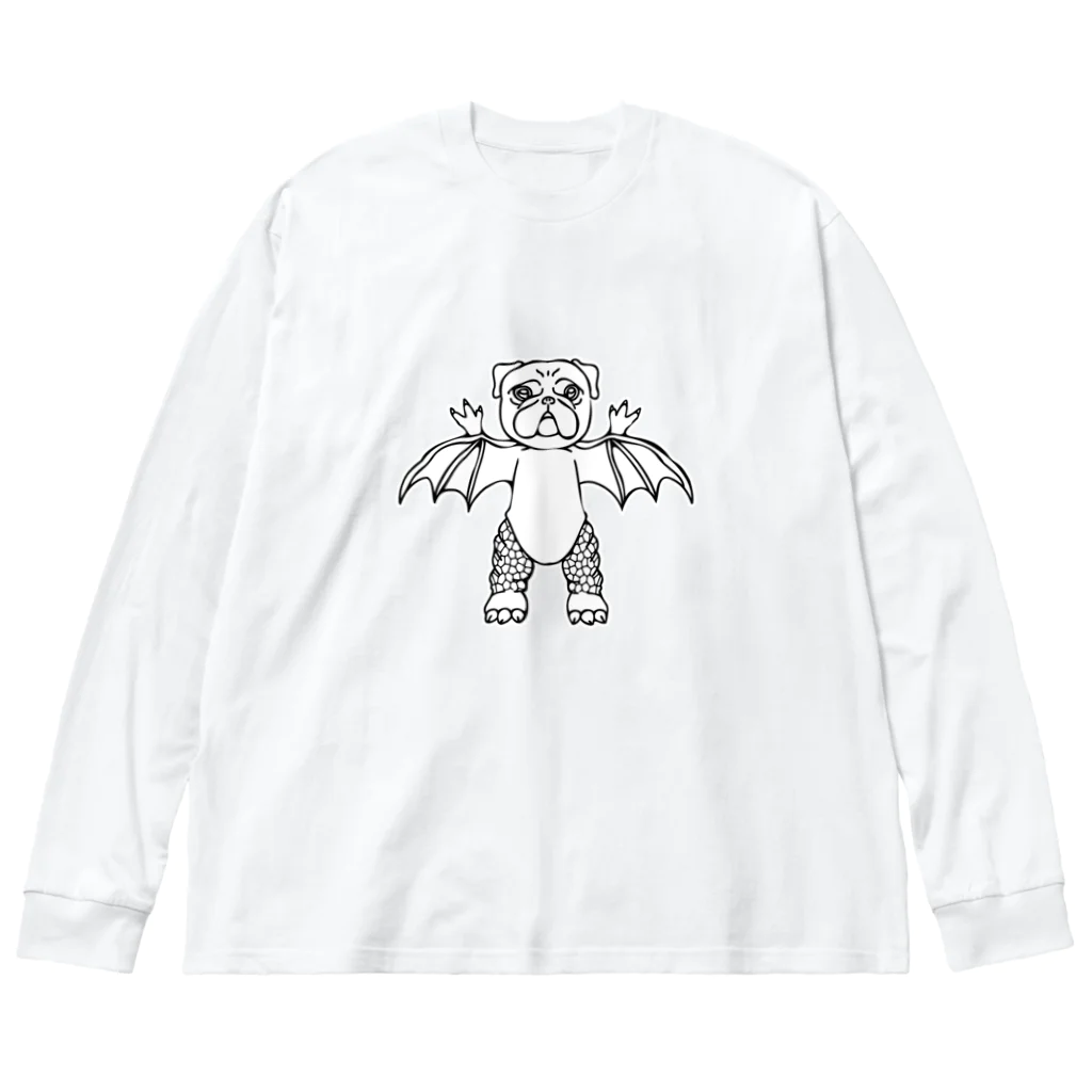 へっぽこデザインの大怪獣パグラ Big Long Sleeve T-Shirt