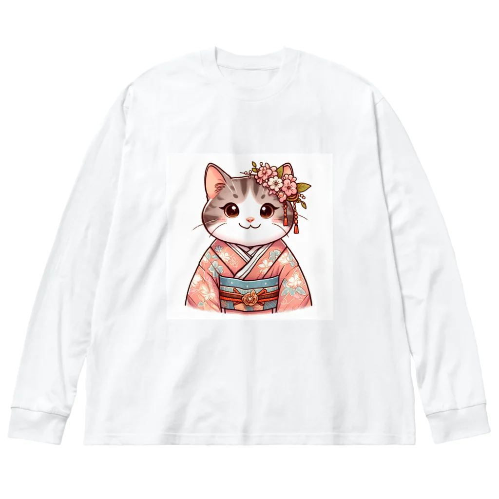 sophie138の舞妓ネコおにゃん Big Long Sleeve T-Shirt