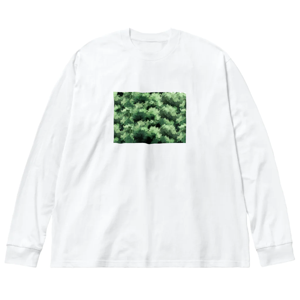 atelier_lapislazuliの茂み Big Long Sleeve T-Shirt