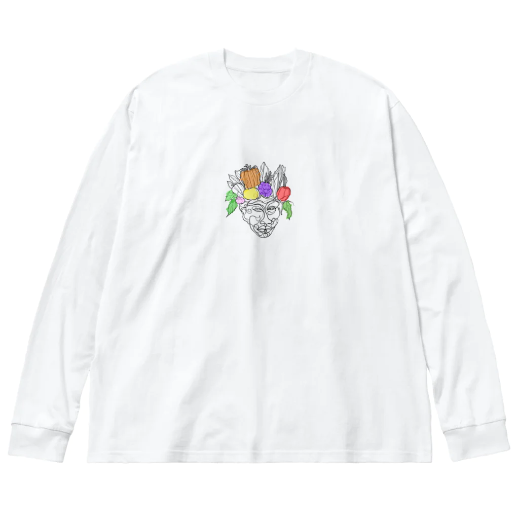 A-KdesignのArcimboldo風 ビッグシルエットロングスリーブTシャツ