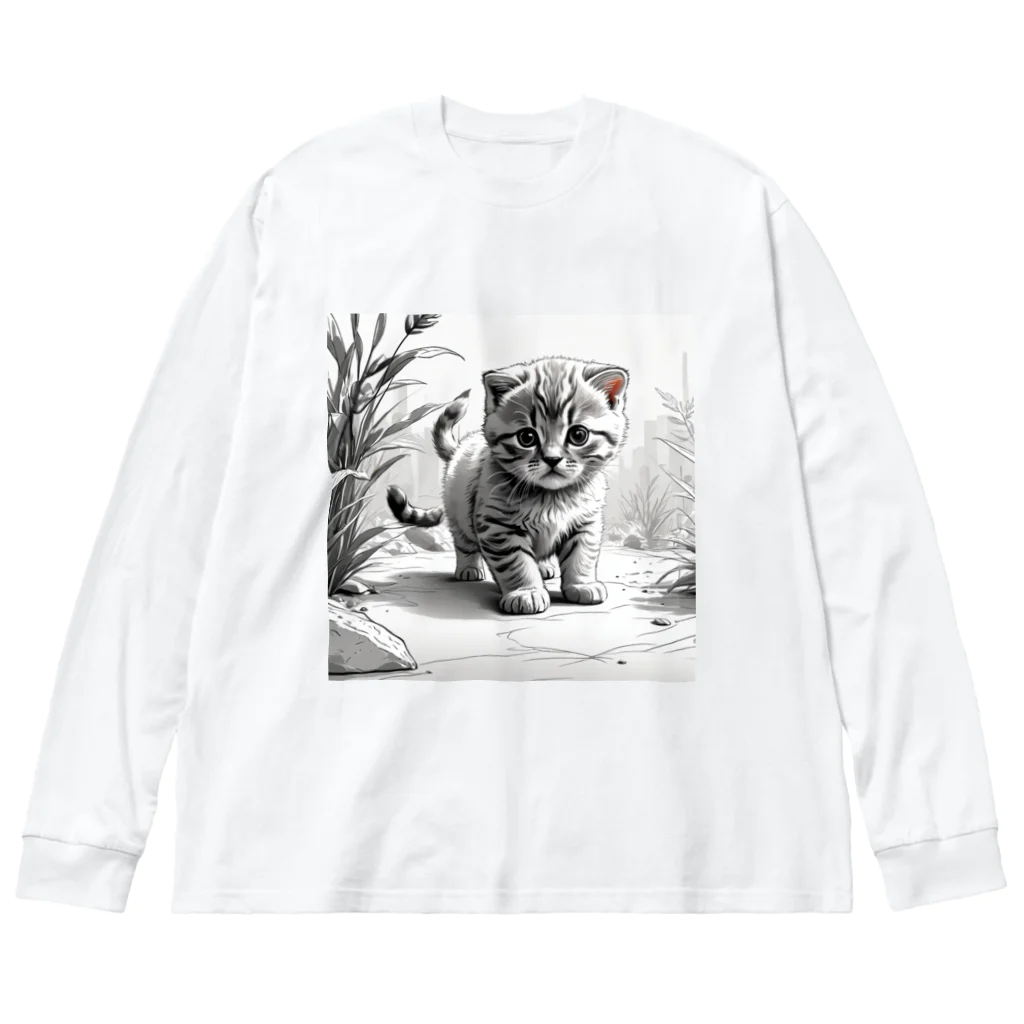 KONEKO_NEKOの子猫の散歩 Big Long Sleeve T-Shirt