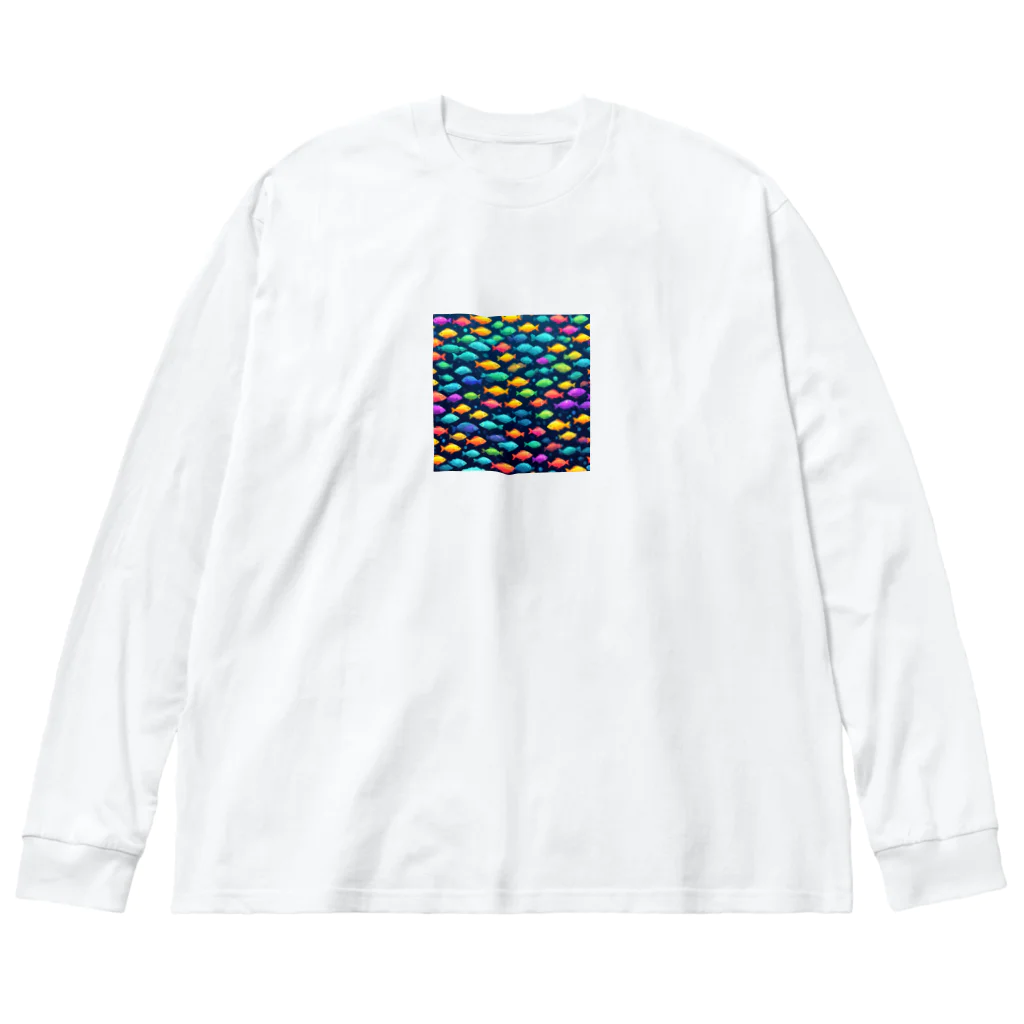 enodeaouの泳いでいる魚の鱗 Big Long Sleeve T-Shirt