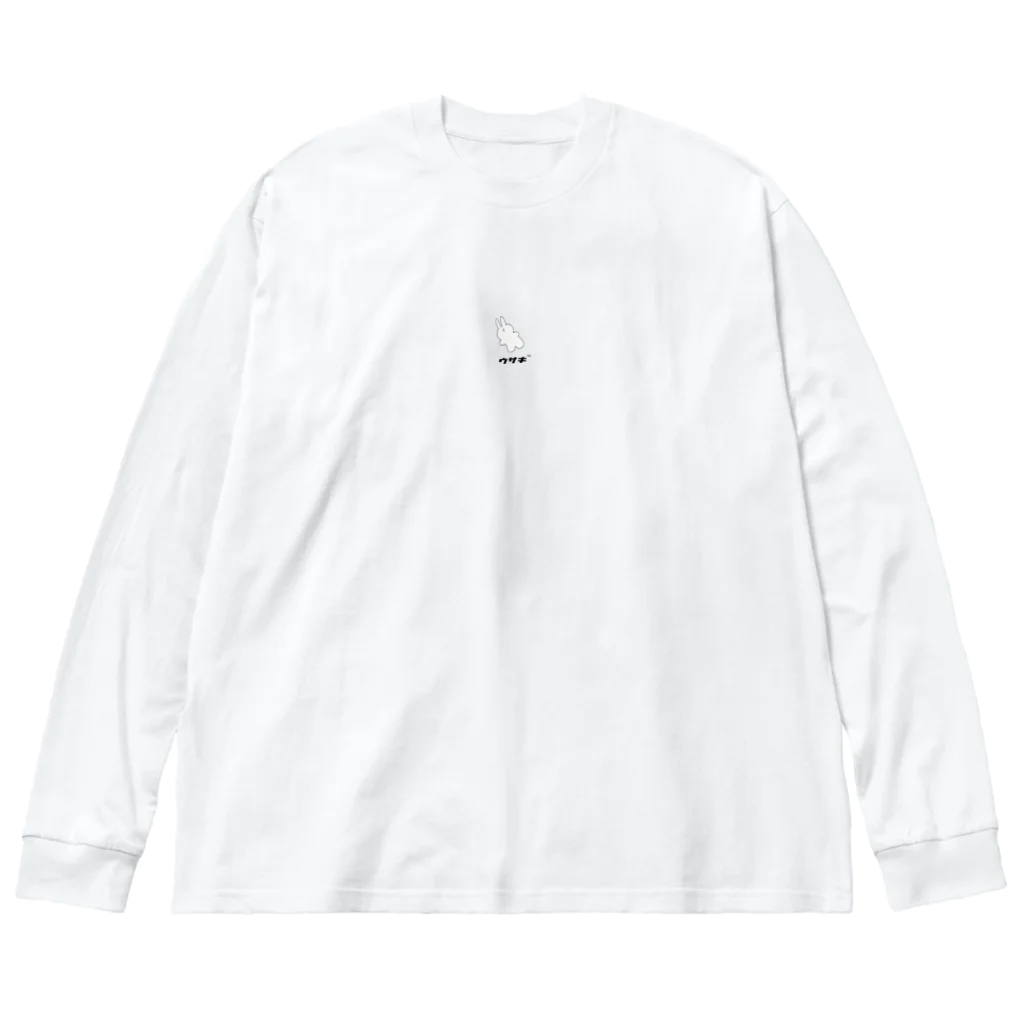 mmmのウサギ ビッグシルエットロングスリーブTシャツ