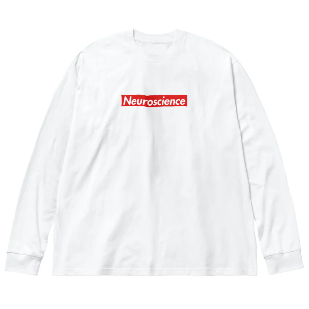 坂本嵩 / Shu SakamotoのSupreme風Neuroscienceシャツ (白)  ビッグシルエットロングスリーブTシャツ