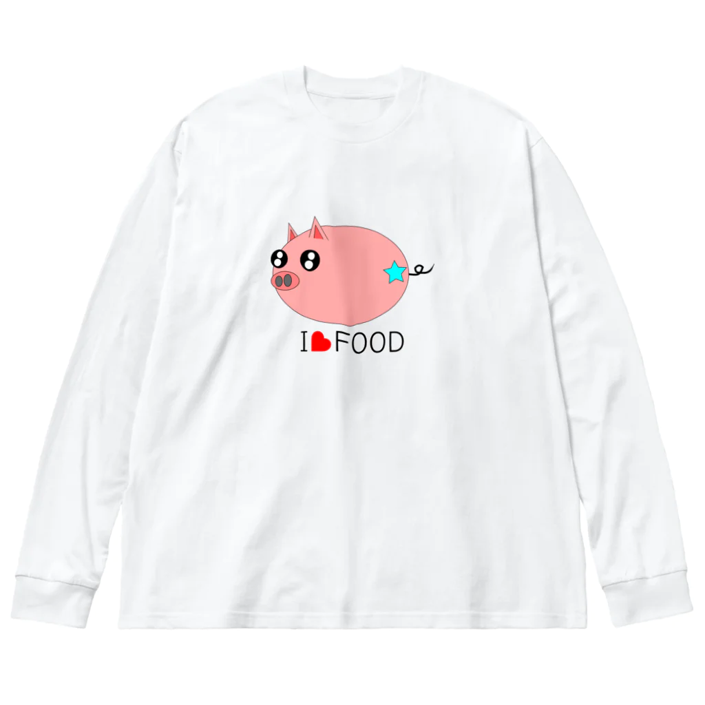 Yuko’ｓ Galleryのこぶたのラブちゃん ビッグシルエットロングスリーブTシャツ