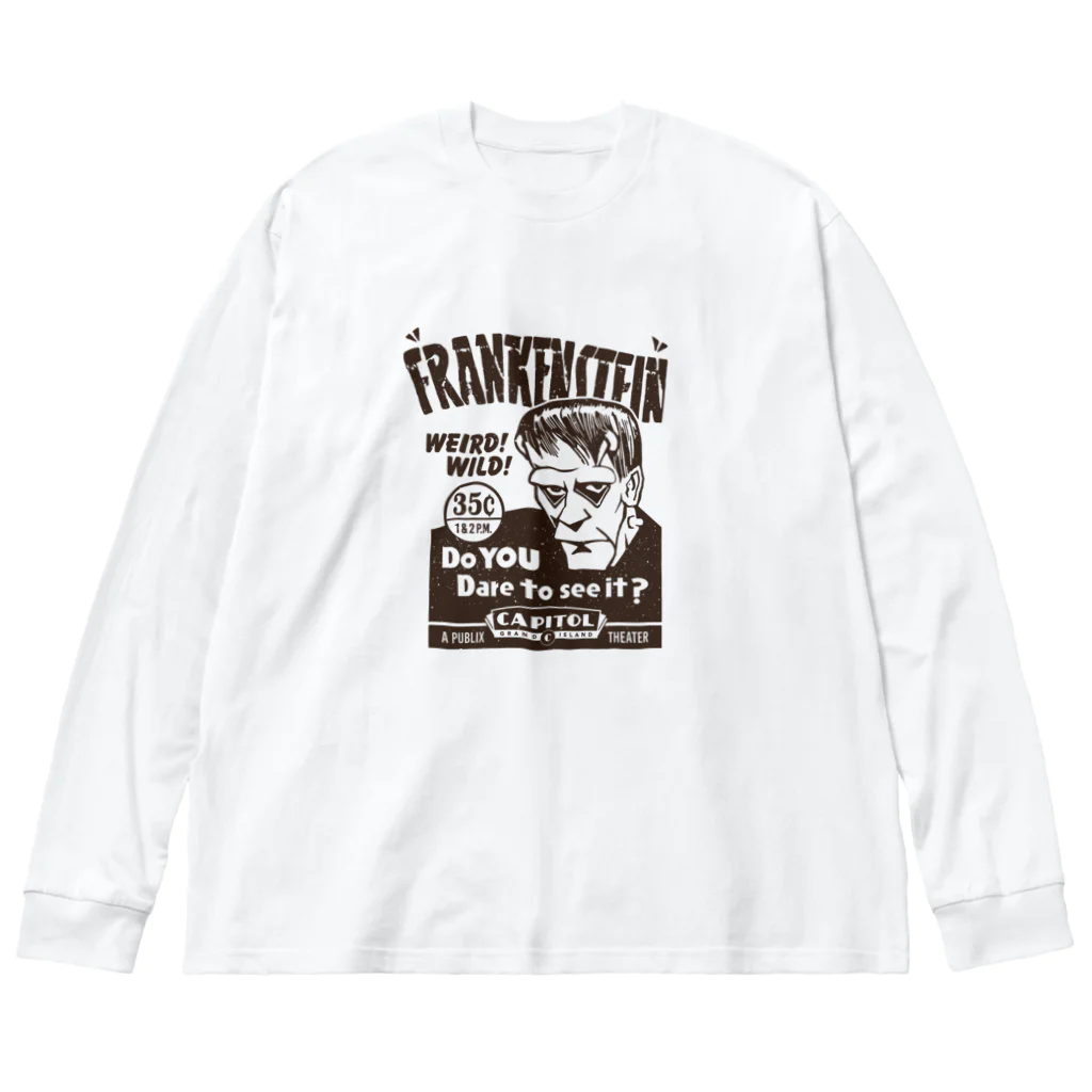 Bunny Robber GRPCのFRANKENSTEIN DISPLAY Big Long Sleeve T-Shirt