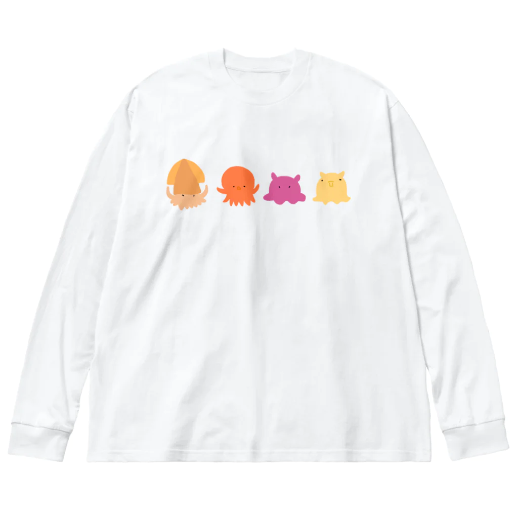 n555のうみのいきもの ビッグシルエットロングスリーブTシャツ