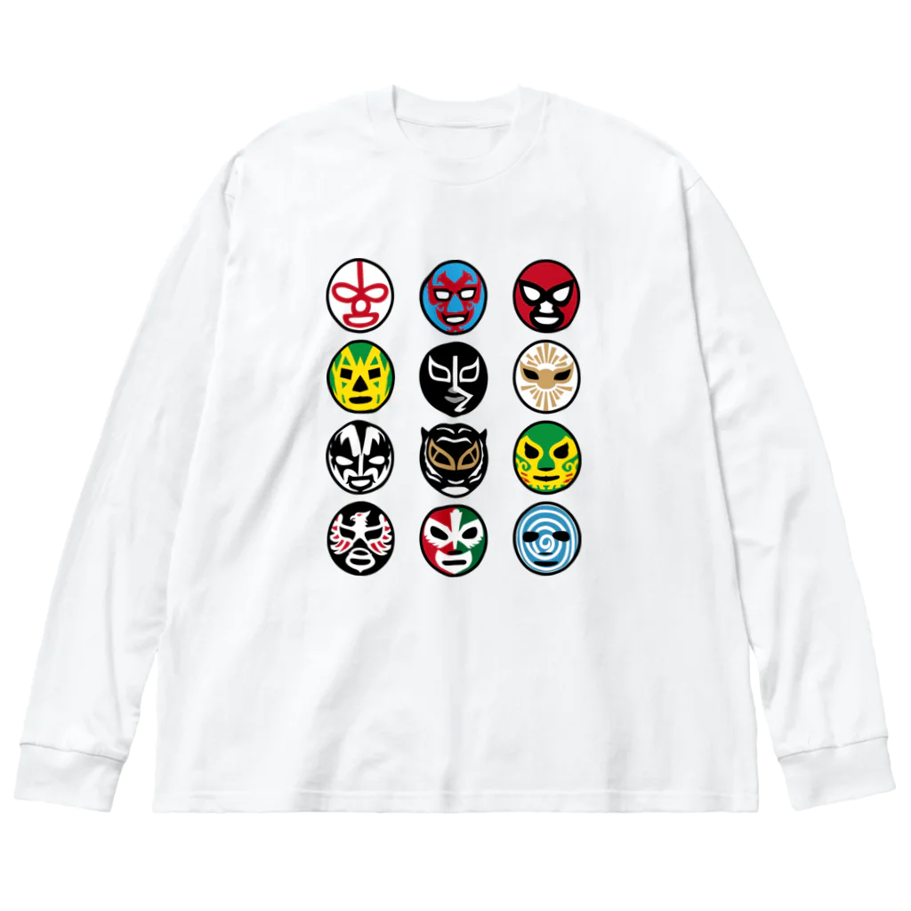 LUCHAのMASKMAN TWELVE DOS ビッグシルエットロングスリーブTシャツ