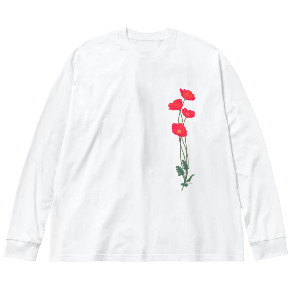 竹条いちいの憂いに手向けるポピー Big Long Sleeve T-Shirt