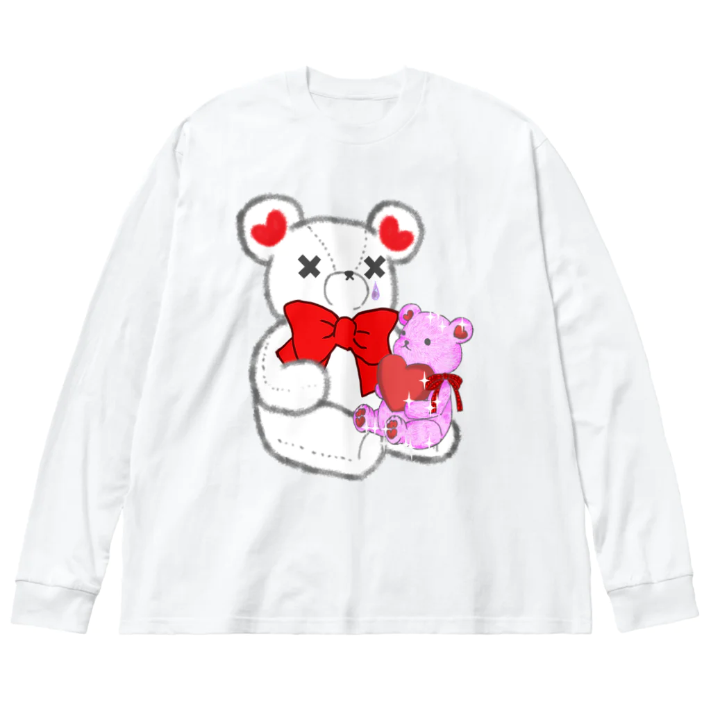 CEのSAKEくま Teddy ビッグシルエットロングスリーブTシャツ