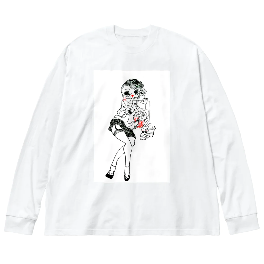 Ｍa9's shopのkiss day Big Long Sleeve T-Shirt