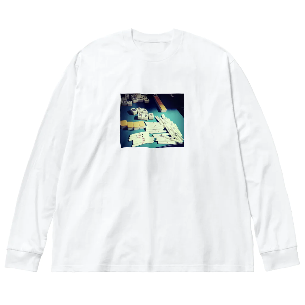 ニブイチ屋の捲りトップ Big Long Sleeve T-Shirt