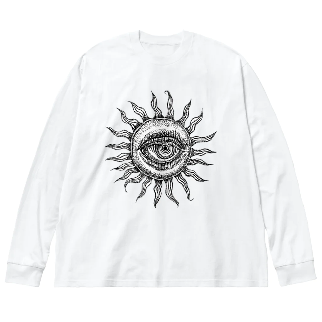 MANDALA MADARAの太陽 Big Long Sleeve T-Shirt