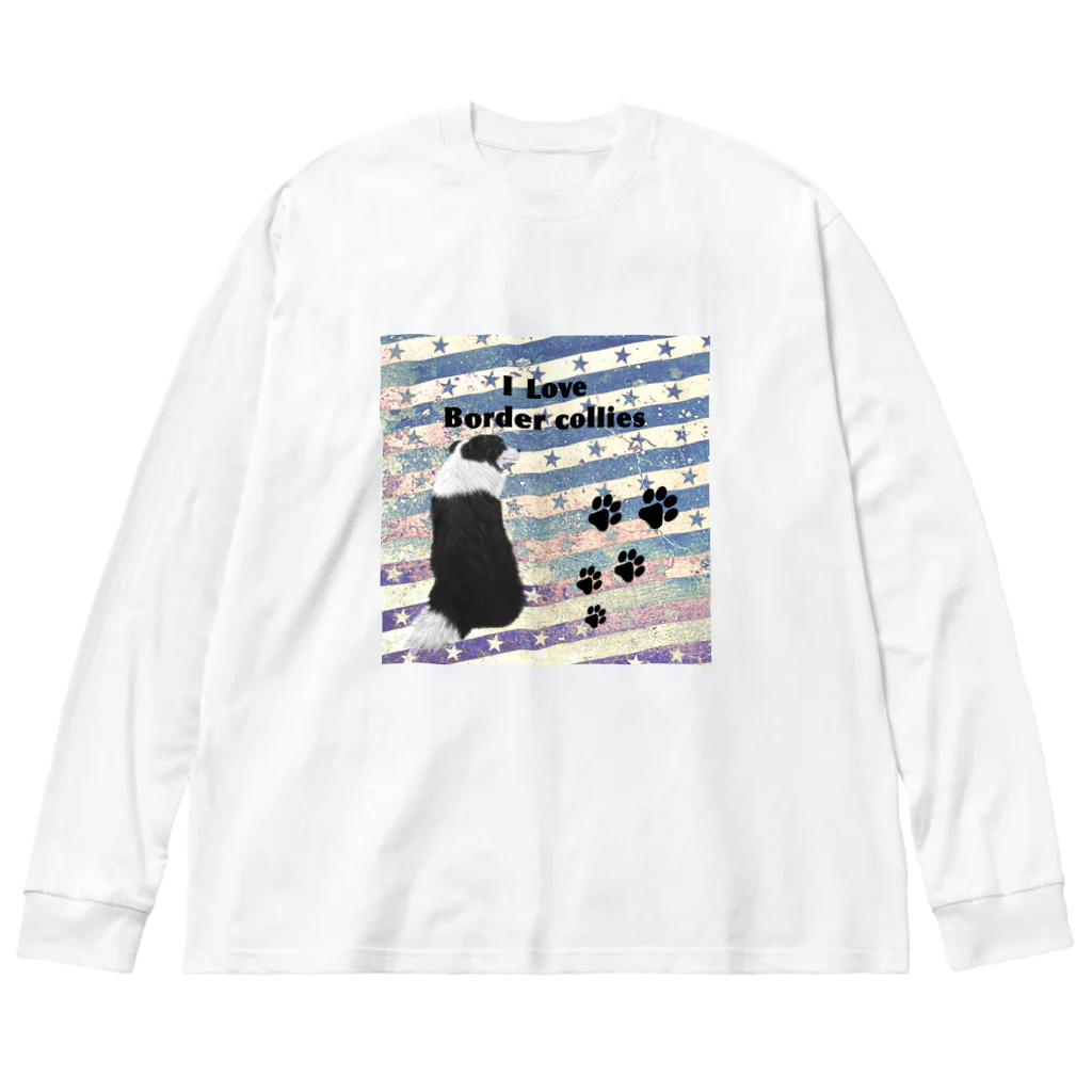 kcraft-bordercollieのボーダーコリー　振り向きver Big Long Sleeve T-Shirt