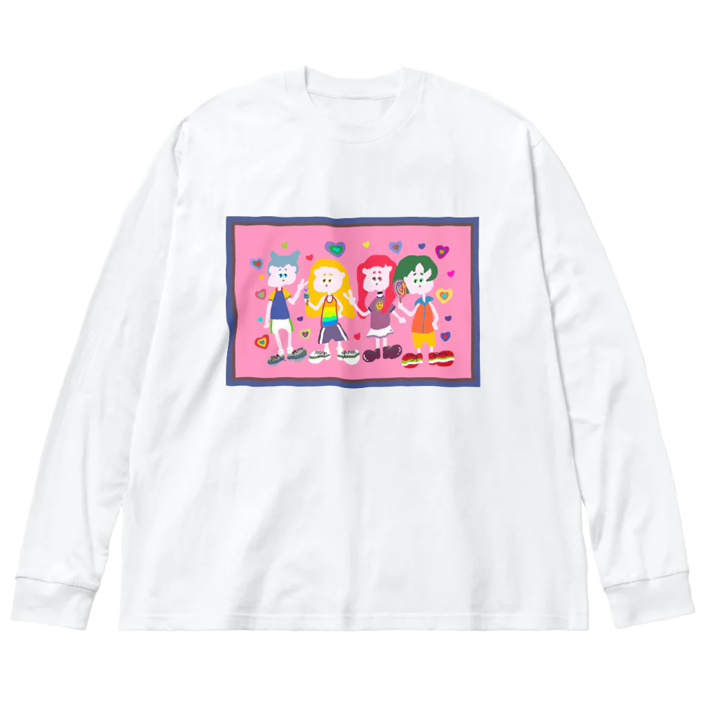 穏やかな日常のgirl4 루즈핏 롱 슬리브 티셔츠