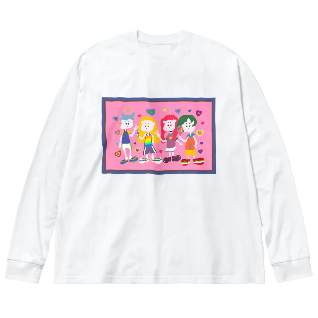 穏やかな日常のgirl4 ビッグシルエットロングスリーブTシャツ