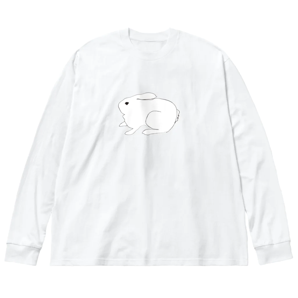 Less is moreの媚びないうさぎ ビッグシルエットロングスリーブTシャツ