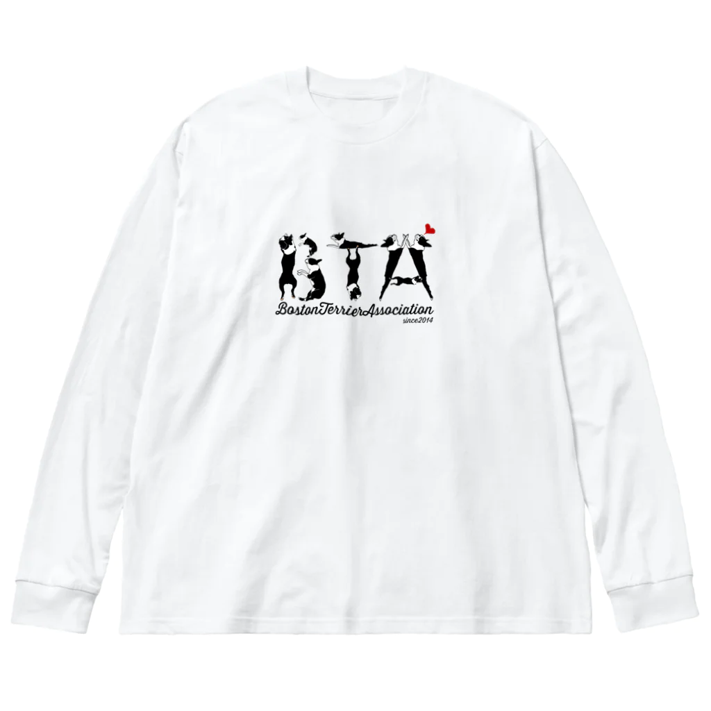 Rockbay67（ロックベイ）のボストンテリア同好会(BTA) ビッグシルエットロングスリーブTシャツ
