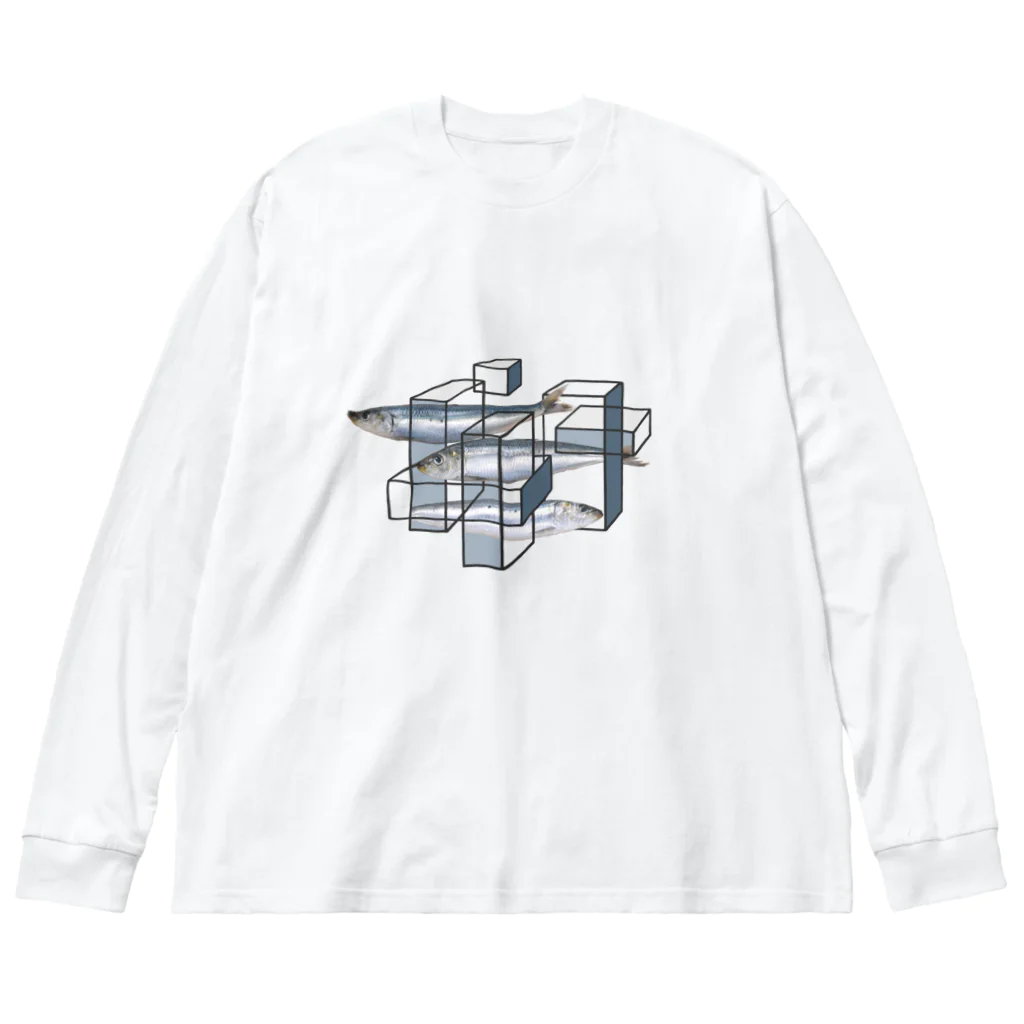 こけしボックスのそこにあるイワシ Big Long Sleeve T-Shirt