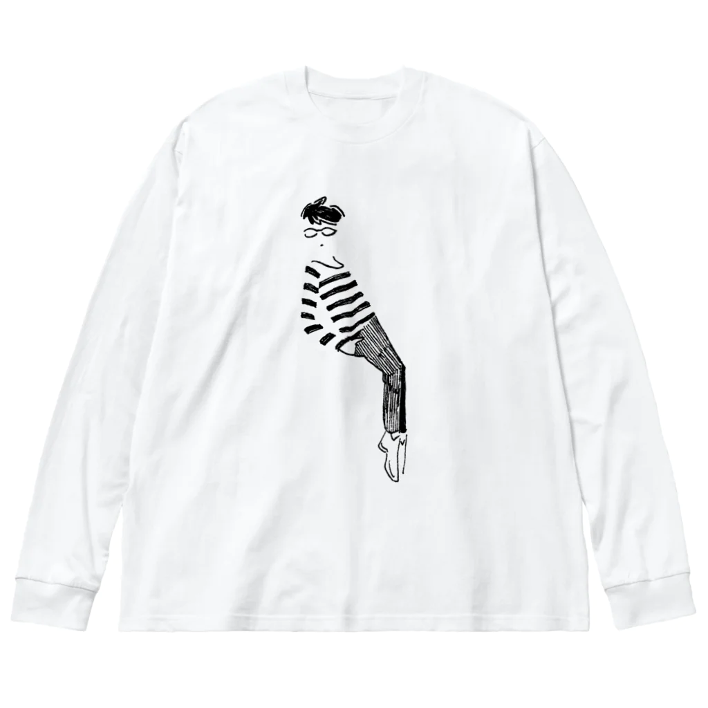 ジャスのつま先立ち Big Long Sleeve T-Shirt