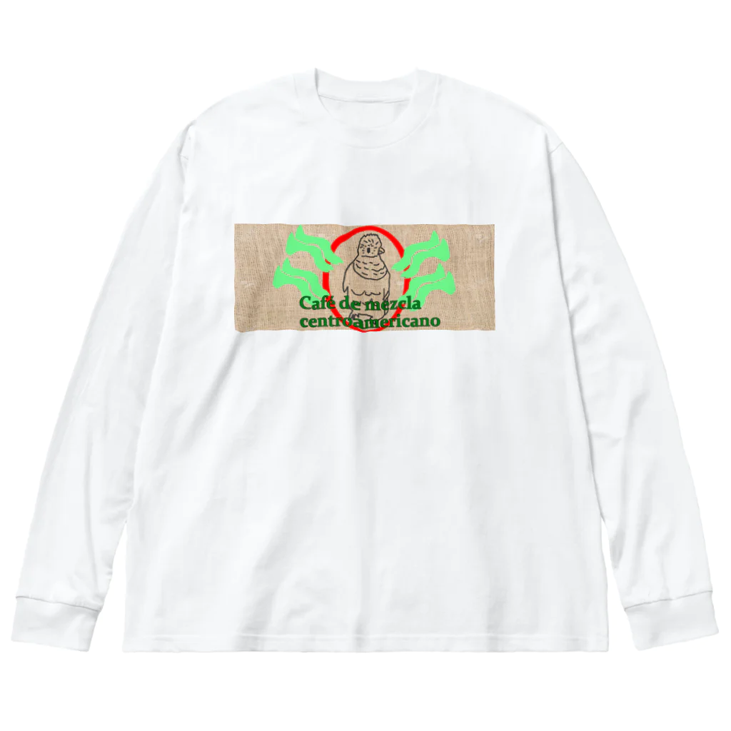 Danke Shoot Coffeeの中央アメリカブレンドコーヒー ビッグシルエットロングスリーブTシャツ