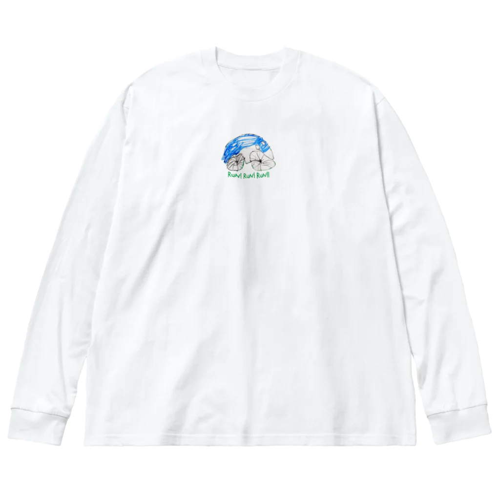 kosumamaのくるま ビッグシルエットロングスリーブTシャツ