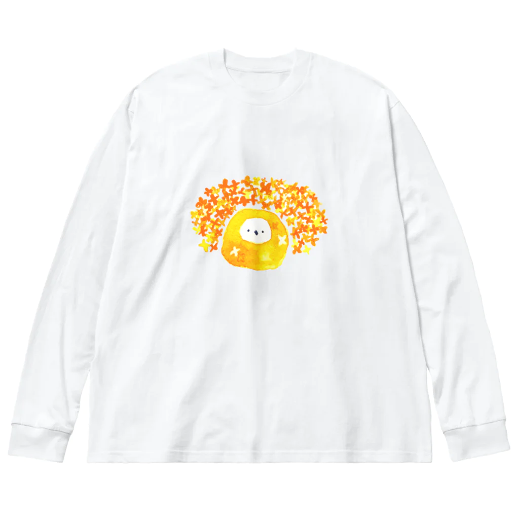 yumiのふくと橙 ビッグシルエットロングスリーブTシャツ