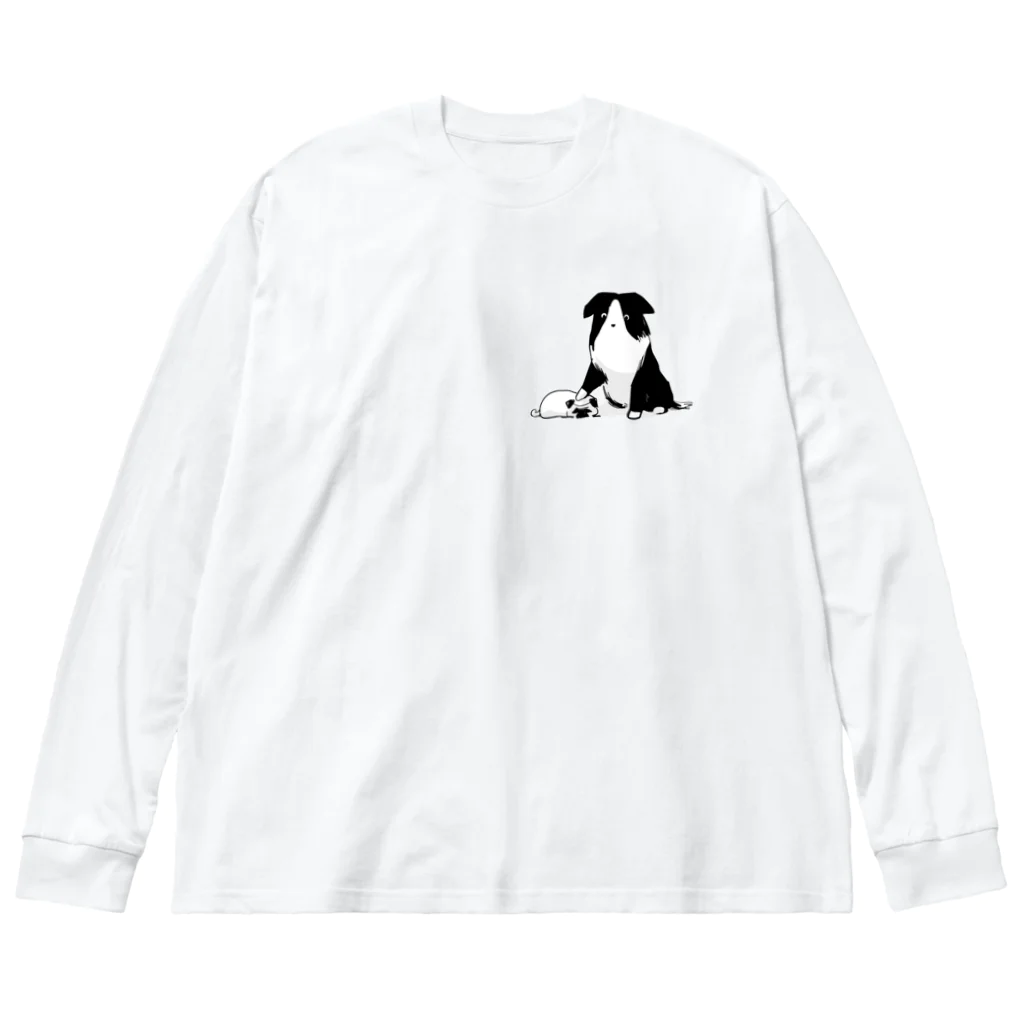 SHOP BØWNTENのぷーやんとルーカスくん ビッグシルエットロングスリーブTシャツ