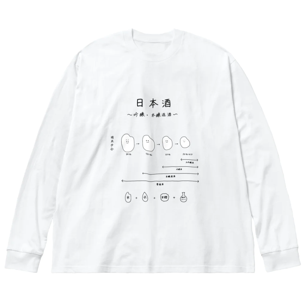 Medusasの日本酒〜吟醸・本醸造酒ver〜 Big Long Sleeve T-Shirt