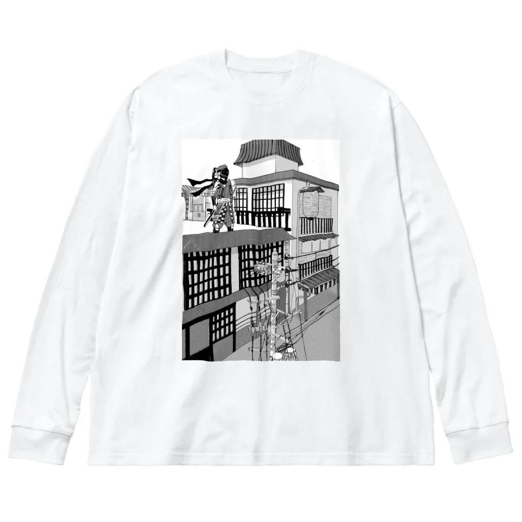 マアズの店の和製現代 Big Long Sleeve T-Shirt