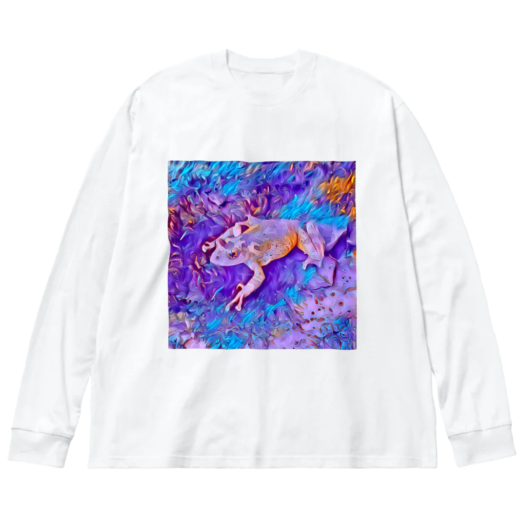 Fantastic FrogのFantastic Frog -Pastel Version- Big Long Sleeve T-Shirt