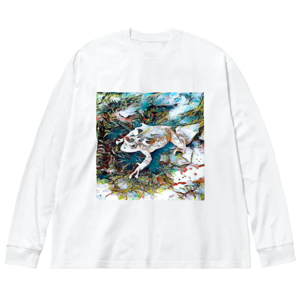 Fantastic FrogのFantastic Frog -Coolness Version- Big Long Sleeve T-Shirt