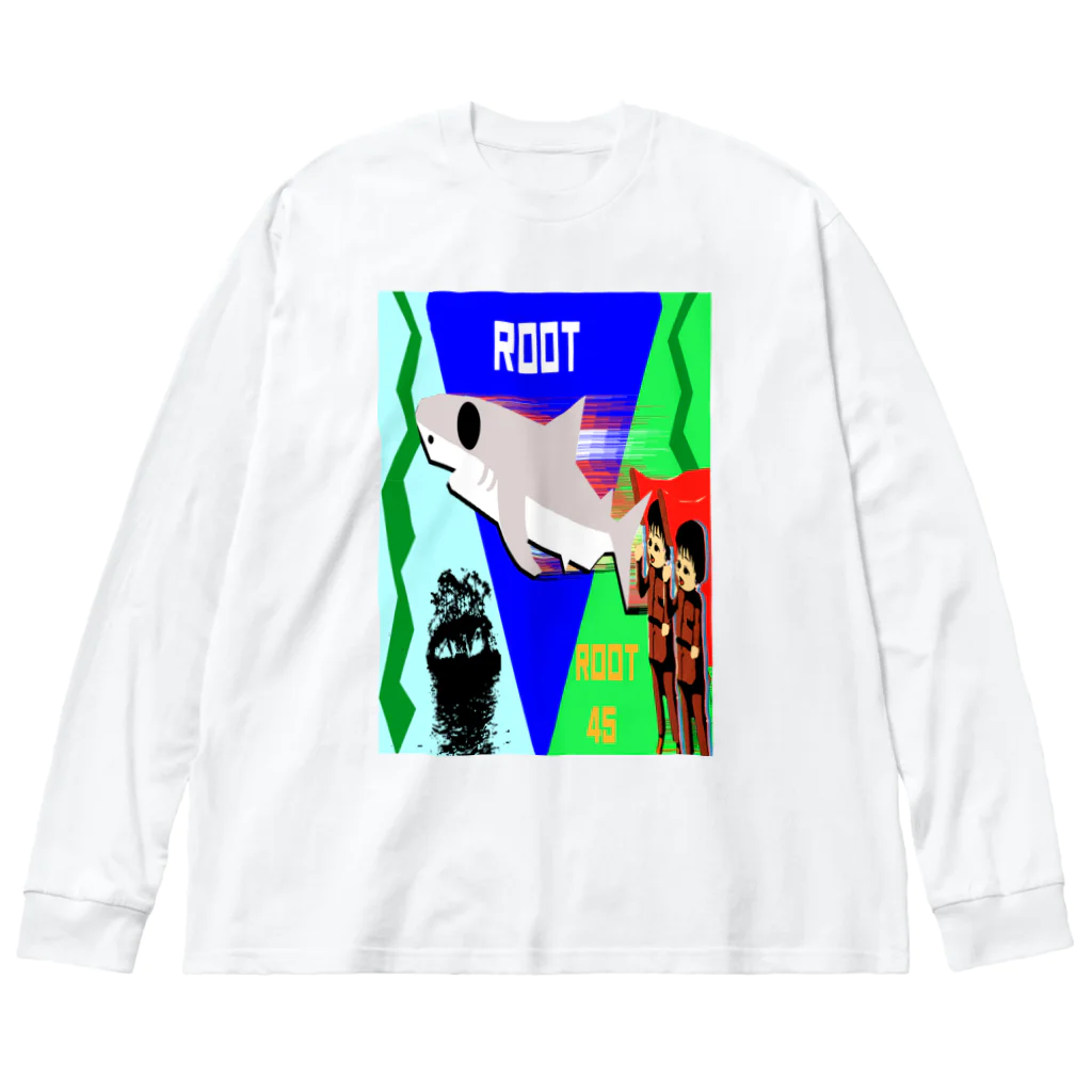 Danke Shoot CoffeeのRoot 45 Big Long Sleeve T-Shirt