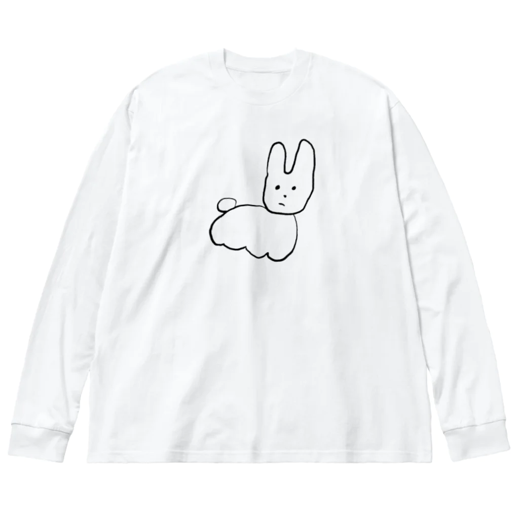 kaeritainaのふわうさ ビッグシルエットロングスリーブTシャツ