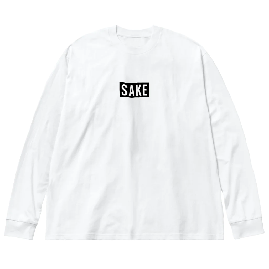 kozukuzukzのSAKE（ロゴ風） ビッグシルエットロングスリーブTシャツ