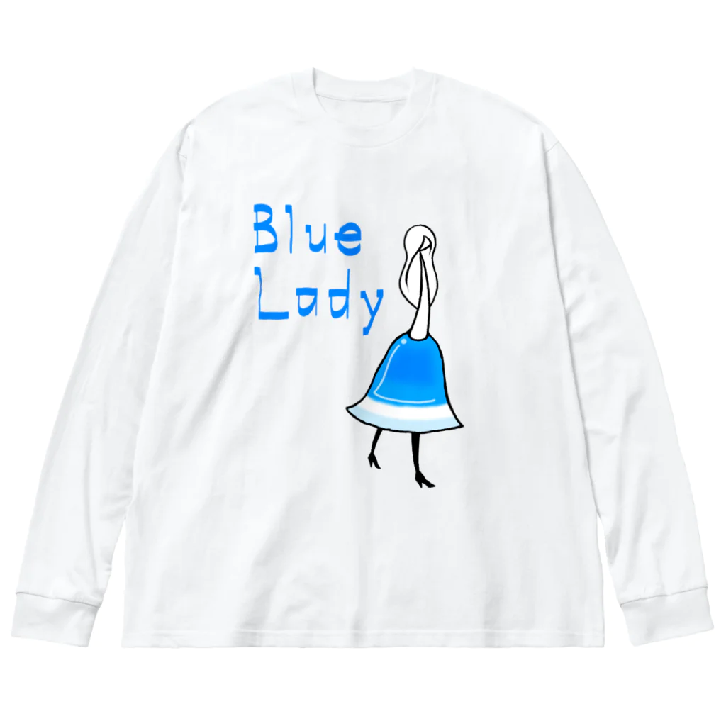 ウサネコのカクテル　ブルーレディ Big Long Sleeve T-Shirt