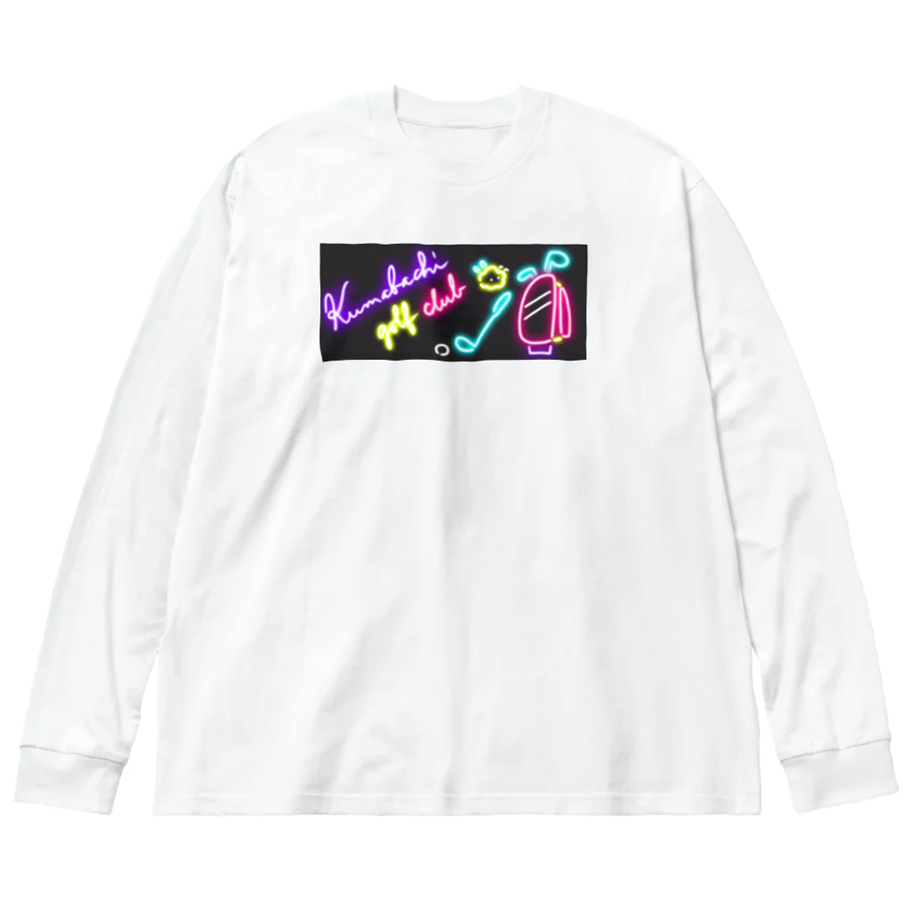 クマバチゴルフ倶楽部のクマバチとまばゆいネオン Big Long Sleeve T-Shirt