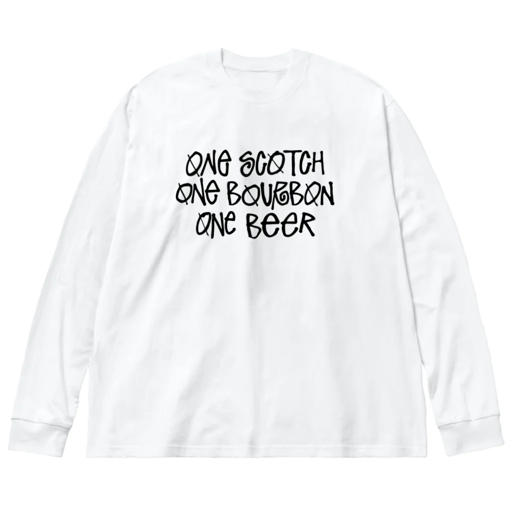 stereovisionのOne Scotch, One Bourbon, One Beer ビッグシルエットロングスリーブTシャツ